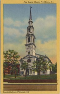 Prima biserică baptistă din America (în Providence, RH - sursa)